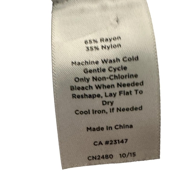 Talbots Black and White Striped Short Sleeve A-Line Career Dress MP - Picture 6 of 6